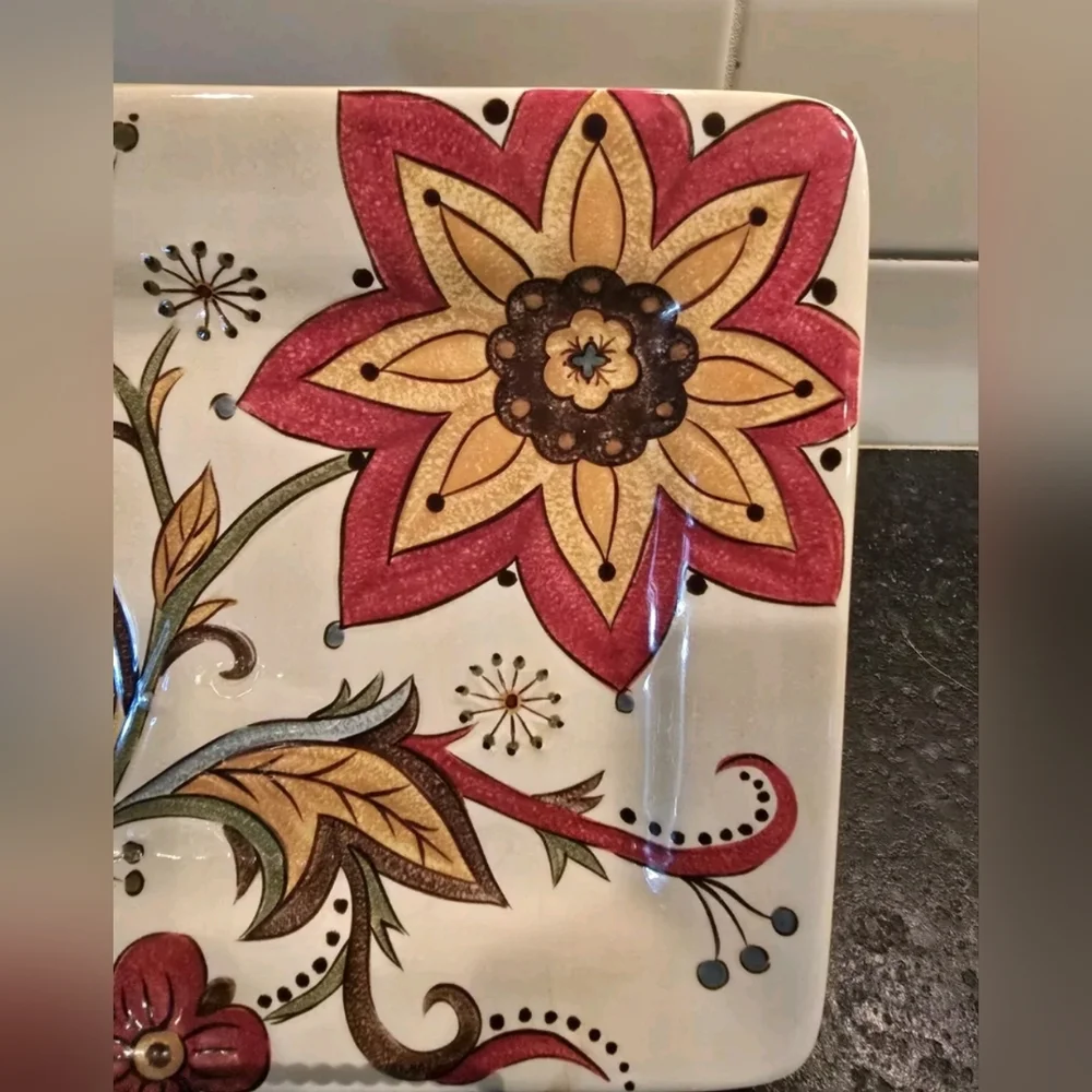 Pier 1 imports carynthum square salad plate